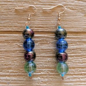 Gorgeous handmade glass bead earrings